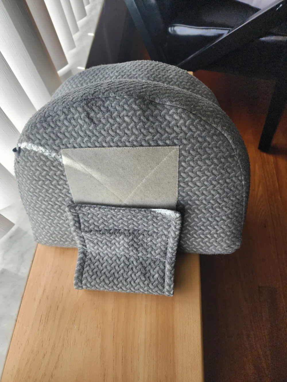 Momcozy Portable W-Shaped Pregnancy Wedge Pillow Side Sleeper Grey
